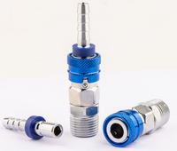 Raccord rapide pneumatique en acier au carbone chromé série PCC pour outils pneumatiques industriels