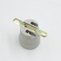 Haute qualité Chine fabricant électrique fileté décoratif porcelaine douille céramique E27 support de lampe