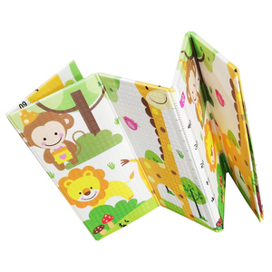 Tapis de jeu pour bébé XPE, tapis de jeu épais, pliable, réversible, tapis de jeu pour bébé non toxique, mousse XPE souple, tapis de ramper pour bébé - Product Image 3