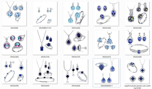 Collier élégant en argent sterling S925 avec pendentif en opale ronde de laboratoire et zircone cubique infinie, design de bijoux raffiné, vente en gros - Product Image 3