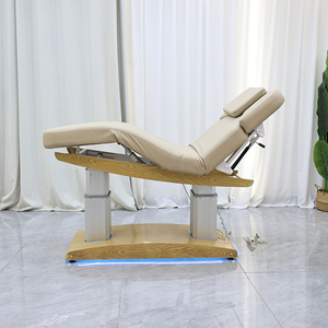 Table de massage électrique inclinable de luxe <span class=keywords><strong>pour</strong></span> salon de beauté, moderne, 4 moteurs, lit de spa facial incurvé <span class=keywords><strong>pour</strong></span> esthéticienne avec éclairage - Product Image 3
