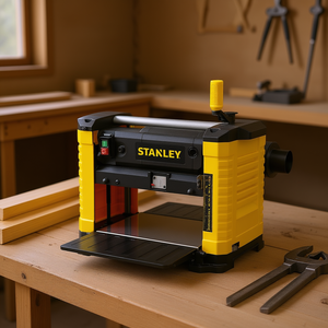 Raboteuse de table Stanley 13 pouces pour le travail du bois avec extracteur de poussière pour usage en atelier - Product Image 3