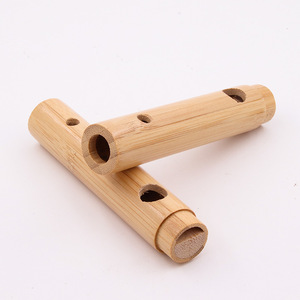 Sifflet d'appel d'oiseaux en bambou fait main, simulateur de sons de chasse portable pour l'observation de la nature et les activités de relaxation - Product Image 3