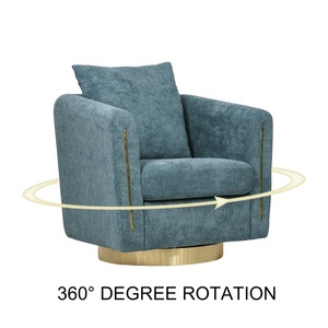 Muebles de terciopelo modernos para sala de estar, sillón individual de lujo para Hotel, silla giratoria de estilo moderno - Product Image 3