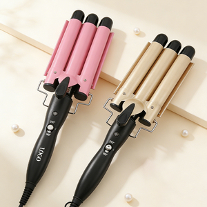 0728 22mm Fast Preheat Hair Crimper Automatic Long-lasting Natural <b>Curls</b> Waver Portable <b>Irons</b> with 100cm Power Cord - Product Image 1