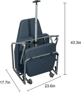 Unidad <span class=keywords><strong>de</strong></span> Silla Dental Eléctrica Portátil para Consultorios Dentales y Clínicas, Certificación MSDS Clase I, Silla <span class=keywords><strong>de</strong></span> Plástico Resistente para Servicios Faciales y Spa - Product Image 2