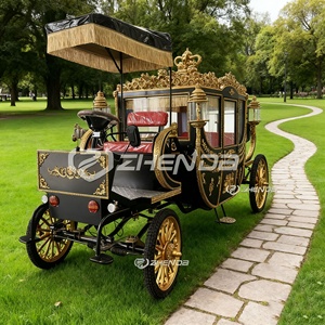 Hot Selling Royal Horse Carriage Manufacturer Wedding Vehicle Wagon Sightseeing Electric Horseless Carriage - Product Image 3