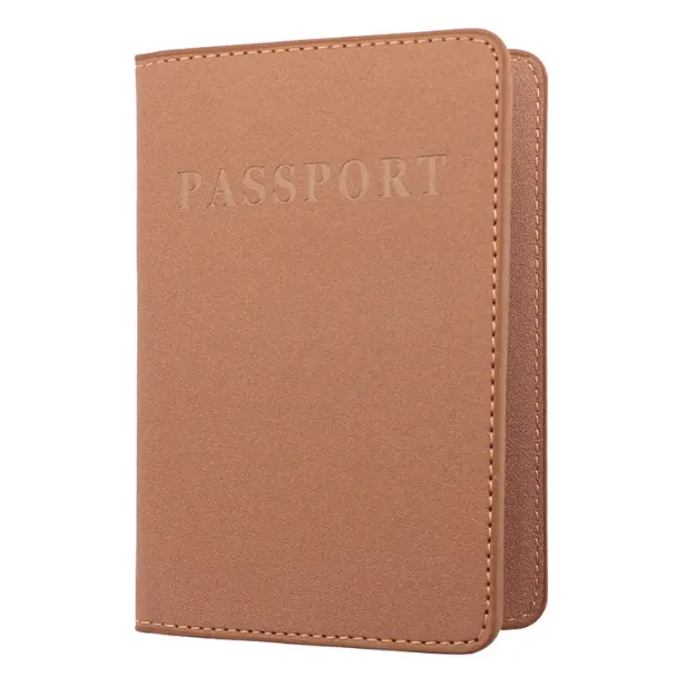 Atacado barato Pu couro passaporte capa titular viagem presente passaporte capa protetora case Certificado passaporte e titular do cartão