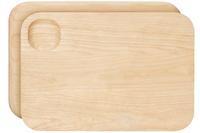 Vente en gros Nouveau style de planche à découper en bois et caoutchouc double face pour ustensiles de cuisine Blocs à découper pour la maison
