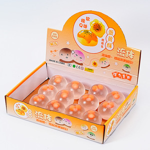 Double Yolk <b>Egg</b> Squeezing Toy TPE Material Stress Relief Fidget Toy For Kids Age 2 4 Years Unisex - Product Image 3