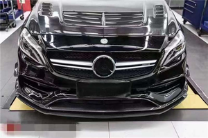 Nouvelle lèvre avant en fibre de carbone de style PAK W176 <span class=keywords><strong>AMG</strong></span> <span class=keywords><strong>A45</strong></span> avec découpes d'échappement pour Mercedes-Benz Classe 2016-2019, finition haute brillance, à visser - Product Image 5