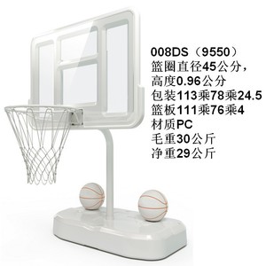 Swager Is Naughty Basketball <b>Stand</b> 45cm Diameter <b>PC</b> Backboard Fixed Indoor Outdoor Use - Product Image 1