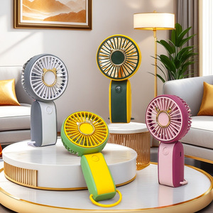 Portable Rechargeable Handheld Fan With Clip Foldable <b>Battery</b> <b>Operated</b> 5W DC Motor For Outdoor Indoor Use - Product Image 1