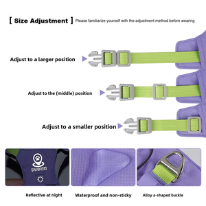 Harnais pour <span class=keywords><strong>chien</strong></span> OEM ODM imperméable à séchage rapide, réfléchissant, réglable, anti-traction, pour petits et moyens chiens, Nouveauté 2026 - Product Image 4