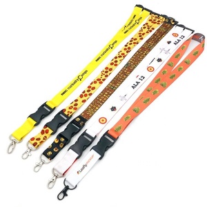 Custom Nylon Lanyard Neck Strap Keychain Lanyard With Card Holders Factory