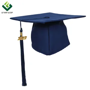 Chapeau de graduation en polyester 100% chapeau de graduation économique pour unisexe