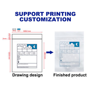 يوروي مصنع لدب درجة طبية صغيرة بسحاب قفل الدواء توزيع المغلف قرص الحقيبة حقيبة حبوب منع الحمل - Product Image 3
