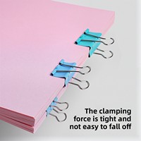 Clips de reliure en métal colorés à queue longue, grandes et petites tailles, pour dossiers de documents de bureau, clips de rangement spécifiques