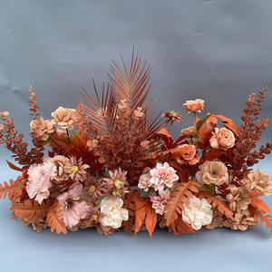 Vente en gros plantes murales vertes murales artificielles mariage fleurs décoratives couronnes et plantes - Product Image 4