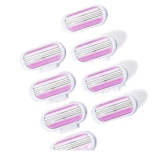 Women's Manual Razor Triple Blade Stainless Steel For Underarm And Leg Hair Removal 14.4cm With Replacement Heads - Product Image 5