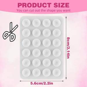 2025 superventas Custom24 taza ventosa de silicona alfombrilla de succión de silicona soporte para teléfono móvil ventosa de silicona - Product Image 6