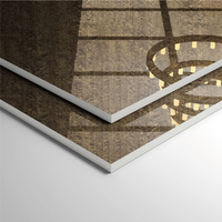 Panneau mural intérieur moderne en PVC effet marbre BAIJAX, imperméable, résistant à l'humidité, haute brillance, revêtement UV, épaisseur 5 mm, pour les lieux de divertissement