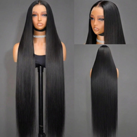 Perruques Lace Front 13x4 en Cheveux Humains Lisses, Perruques en Cheveux Humains Bruts avec Cuticules Alignées, Perruque Frontale Sans Colle Full HD en Gros
