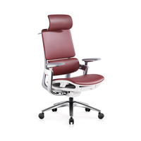 Vente en gros Chaise de bureau de luxe avec appui-tête réglable Chaise ergonomique en cuir pour ordinateur Boss