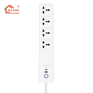 KLASS Protector contra sobretensiones de EE. UU. 10A Universal Negro Smart Usb C Extensión de toma de corriente con puertos Usb - Product Image 2