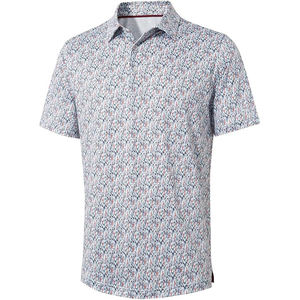 Polo de golf athlétique pour hommes en polyester extensible dans les 4 sens avec logo personnalisé OEM polos pour hommes de sublimation de haute qualité - Product Image 3