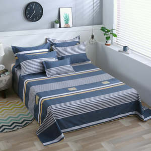 Sábana Plana de Algodón 100% con Estampado de Estilo Nuevo |   Sábana de Algodón Suave y Transpirable para Uso Doméstico y Hotelero - Product Image 2