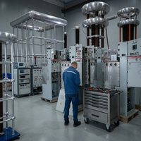 Système de distribution d'énergie compact en métal, modulaire, triphasé, isolé au gaz SF6, 12 kV, 630 A, IP67, pour usage industriel en intérieur, prix usine