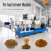 Ligne de production automatique d'aliments pour animaux de compagnie, extrudeuse à double vis pour aliments pour chiens et chats, machine de fabrication de croquettes pour animaux de compagnie 1-20 tonnes/h
