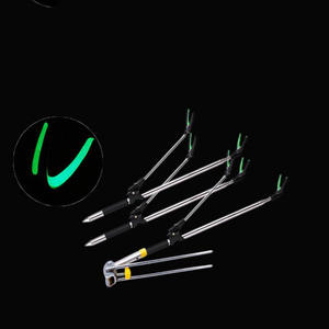 Support de canne à pêche télescopique en acier inoxydable, 1.7M, lumineux et réglable, pour boîte à matériel et utilisation sur chaise - Product Image 5