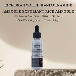 Ampolla Esfoliante al Riso <span class=keywords><strong>Nero</strong></span> con Acqua di Crusca di Riso H+ e Nicotinamide 60ml per Schiarire il Tono della Pelle Maschile - Product Image 4