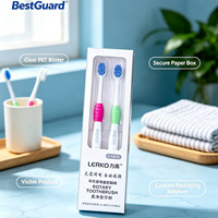 Emballage en blister personnalisé pour brosse à dents manuelle, emballage en blister transparent en plastique, plateau en blister PP PET