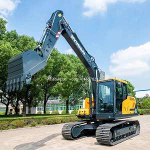 Mini-excavatrice hydraulique sur chenilles Hyundai Hx155L neuve, fabrication coréenne, 15 tonnes, matériel d'occasion, certificat CE EPA - Product Image 4