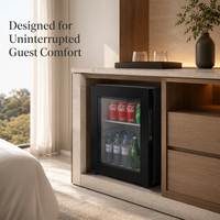Mini réfrigérateur électrique portable silencieux de 30 litres, porte en verre, absorption thermique silencieuse, mini bar pour camping-car et hôtel