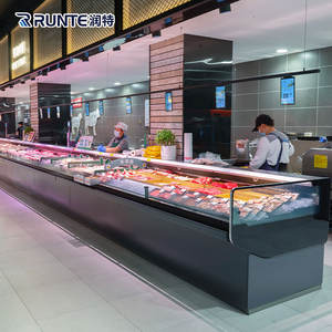 Réfrigérateur d'affichage <span class=keywords><strong>de</strong></span> viande fraîche/comptoir <span class=keywords><strong>de</strong></span> vitrine pour l'<span class=keywords><strong>usage</strong></span> <span class=keywords><strong>de</strong></span> supermarché avec l'équipement <span class=keywords><strong>de</strong></span> <span class=keywords><strong>boucherie</strong></span> <span class=keywords><strong>de</strong></span> tube <span class=keywords><strong>de</strong></span> couleur <span class=keywords><strong>de</strong></span> LED pour la <span class=keywords><strong>boucherie</strong></span> - Product Image 3