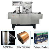 Prix usine Machine à emballer automatique pour boîtes à thé en cellophane Machine d'emballage de snack alimentaire en carton avec film transparent