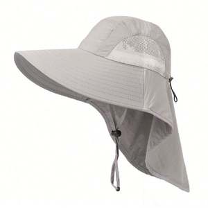Sombrero de Sol Casual Unisex para Verano, con Bordado 3D, Ala Ancha, Protección UV, Transpirable, de Poliéster/Algodón, con Botón, Venta al Por Mayor - Product Image 2