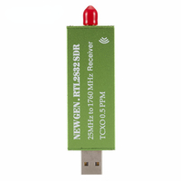 Récepteur radio logiciel défini par logiciel USB AM FM RTL SDR 0,5 PPM TCXO, scanner RTL SDR RTL2832U R820T2, tuner TV Android, bâton SMA F mâle