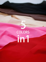 Lot de 5 Strings sans couture taille mi-haute en velours microfibre et élasthanne, couleur unie, respirants, écologiques, antibactériens, semi-transparents, pour usage quotidien