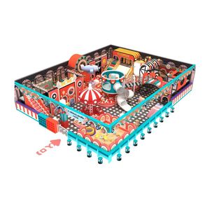 Parque Infantil Interior con Tobogán para Niños, Modelo Naughty Burger, de Game Factory, Fabricante de Equipos y Juguetes al por Mayor - Product Image 1