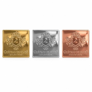 2025 Custom Luxury High Level Waterproof Durable Aluminum Gold Stamping Adhesive Sticker Perfume Wine Candle Photo Frame Craft - Product Image 2