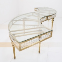 Vente en gros de meubles de mariage pour hôtels, chaises et tables de réception de luxe en acier inoxydable pour événements scolaires