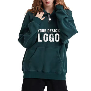 High Quality No Drawstring Cotton Oversized Men's Hoodie Street Casual Heavyweight Drop Shoulder Pullover Mens Hoodies - Product Image 5