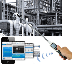 เครื่องวัดความเร็วลมแบบพกพา CEM DT-1880 ดิจิตอล พร้อมระบบแจ้งเตือนความเร็ว - Product Image 3