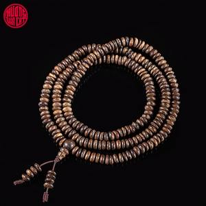 Pulsera de cuentas de botón de madera de agar natural de Malasia de 6 mm, grado de hundimiento medio, alto contenido de aceite, joyería elegante y fragante - Product Image 2