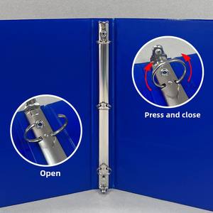 <span class=keywords><strong>6</strong></span>-kleuren <span class=keywords><strong>A4</strong></span> Binder Pp-Map Met Plastic Ring 3-gaats Afdekking Voor Papiermateriaal Voor Documentgegevens Voor Bedrijfsarchivering - Product Image 3